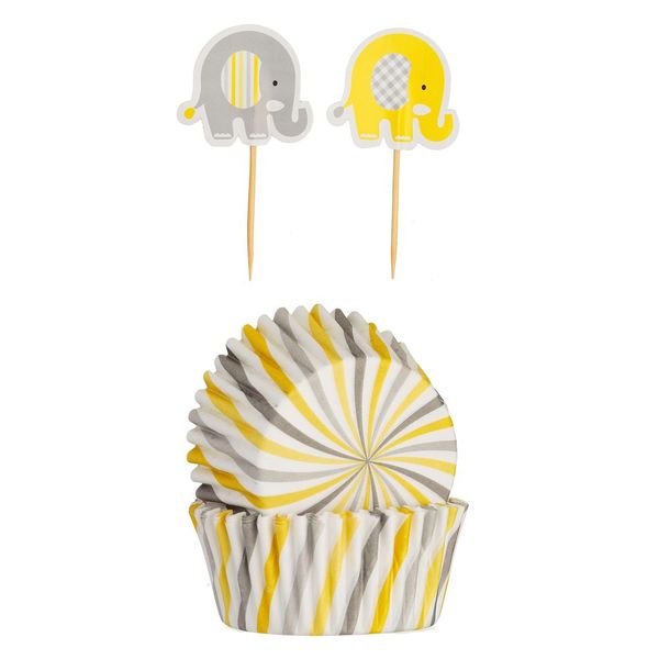 Mason Cash Cupcake Cases &amp; Toppers Elephant
