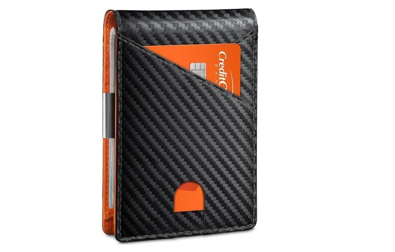 Wallet for Men, Mens Wallet, Money Clip Card Holder with 12 Card Slots