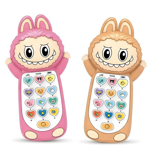 2Pcs Cute Monster Educational Puzzle Phone Toy In 2 Colors
