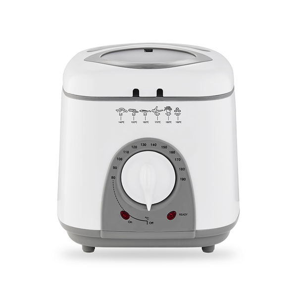 Premier Collection Deep Fryer Adjustable Temperature Plastic White 1L 950W