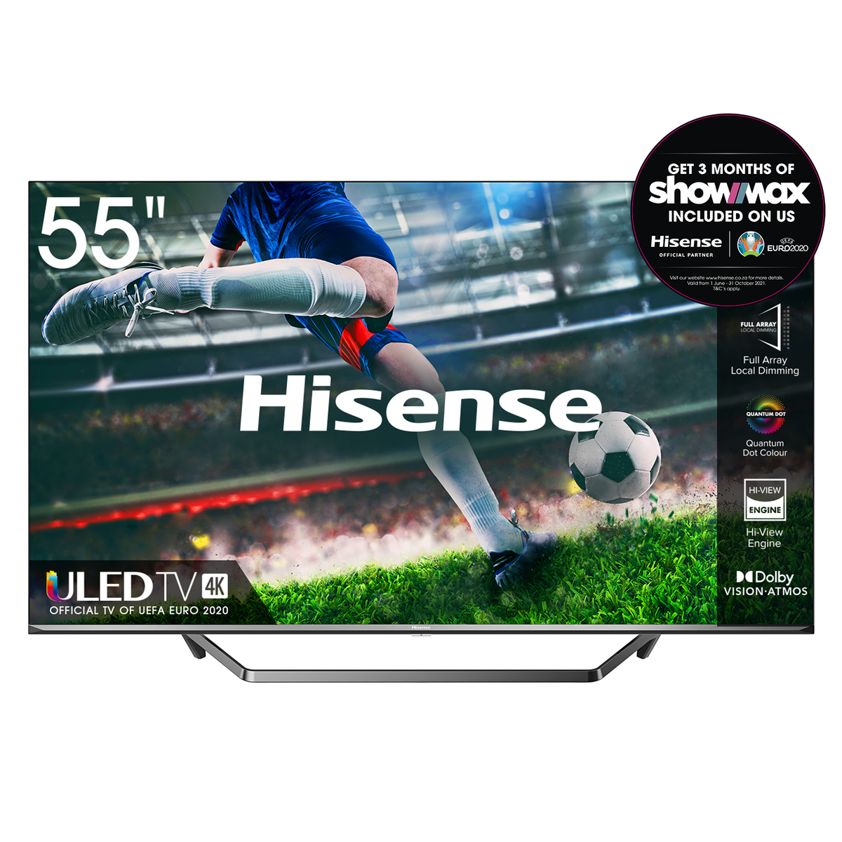 TV LED 139,7 cm (55) Hisense 55U7QF, 4K UHD, Smart TV
