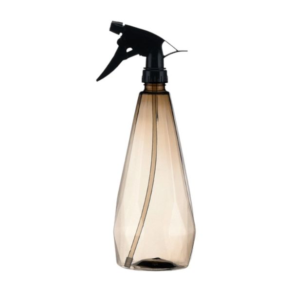 1L Tea Brown Diamond Faceted Spray Bottle - Brown