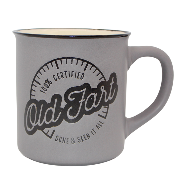 Manly Mug - Old Fart - Grey