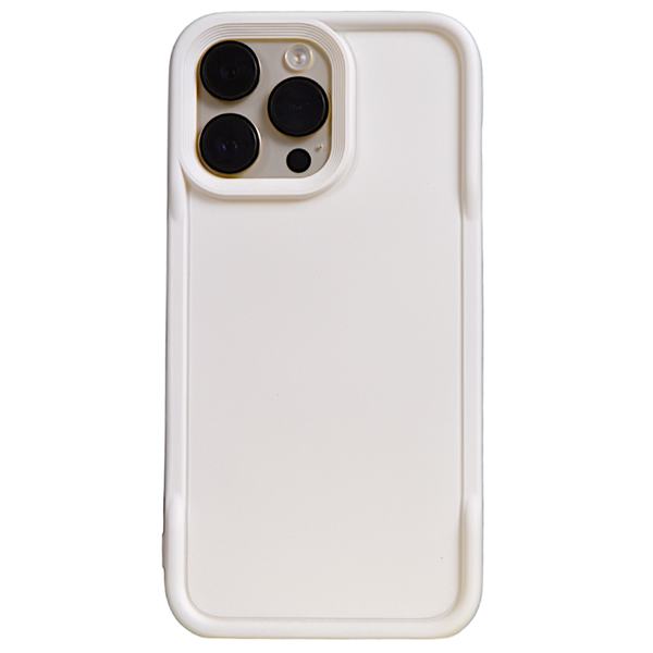 Solid White - Phone Case with Sleek Edge - Iphone 15 Pro Max