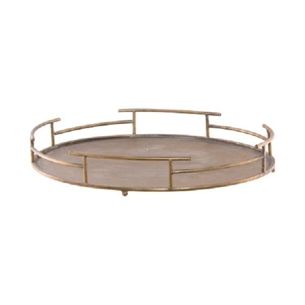 Be Classic H Barbuda Round Tray- 47x35CM