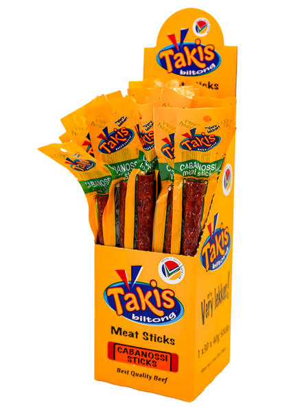 Takis Biltong Meat Sticks - Cabanossi- 30 x 40g