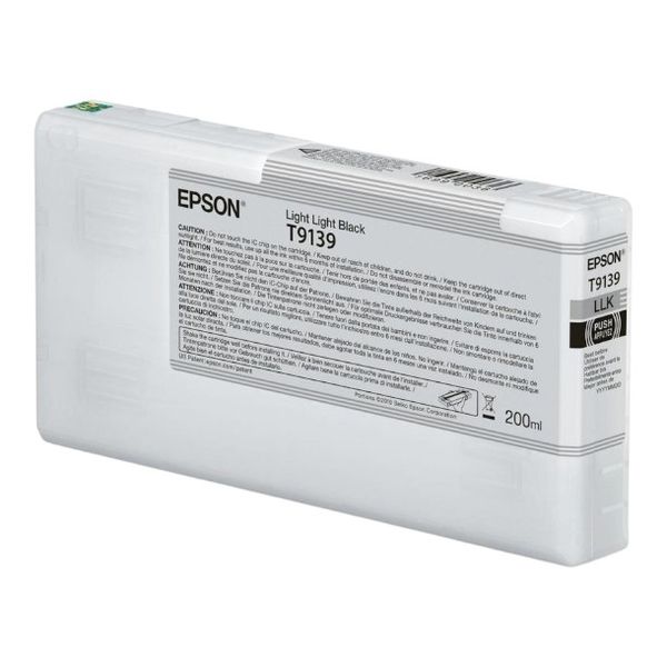 Epson T9139 Light Light Black Ink Cartridge (200ml) For SureColor SC-P5000