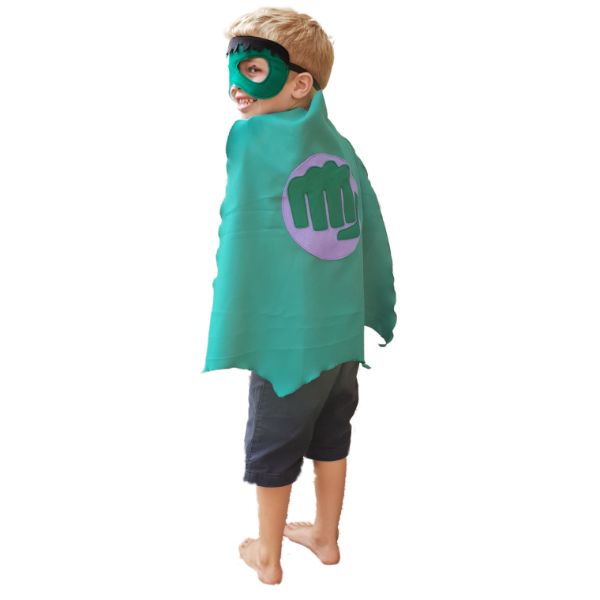 Superhero Cape &amp; Mask - Hulk