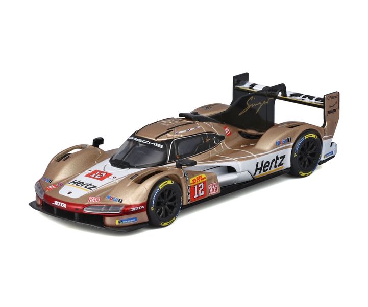 Bburago 1/43 Porsche Team Hertz Jota 963 LMH #12 (12cm Long)