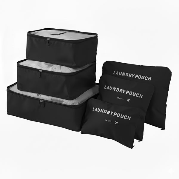 6-Piece Premium Travel Packing Cube Set &amp; Luggage Organisers