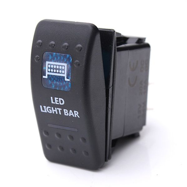 Dual LED Back Light Rocker Switch SPST 12/24V CE 10A 1