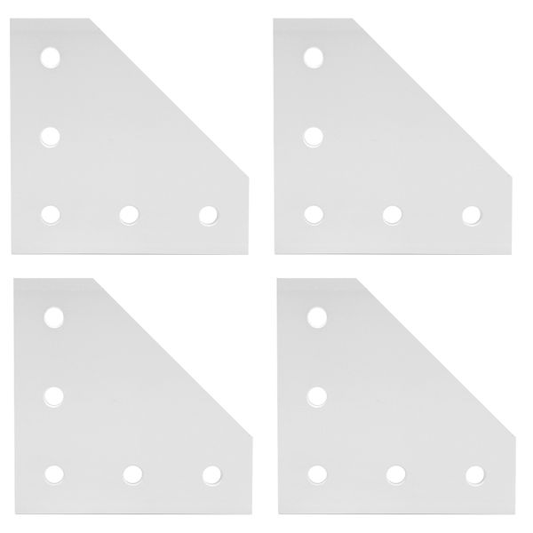 3030 Right Angle Connector 4pcs 5-Hole Aluminum Joining Plate for Extrusion