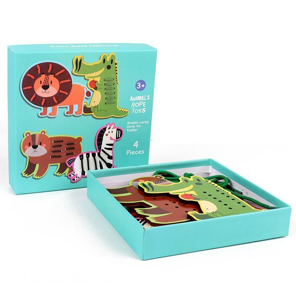 Children's Lacing Animal - Rope Threading Toys
