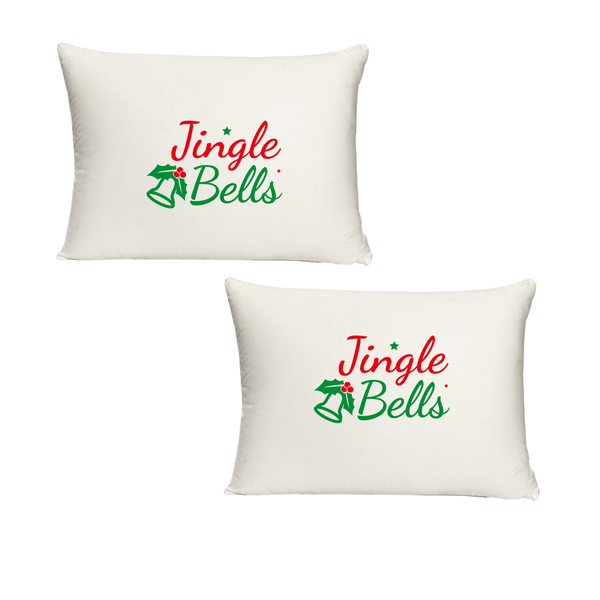 Jingle Bells Twin Standard Pillow cases