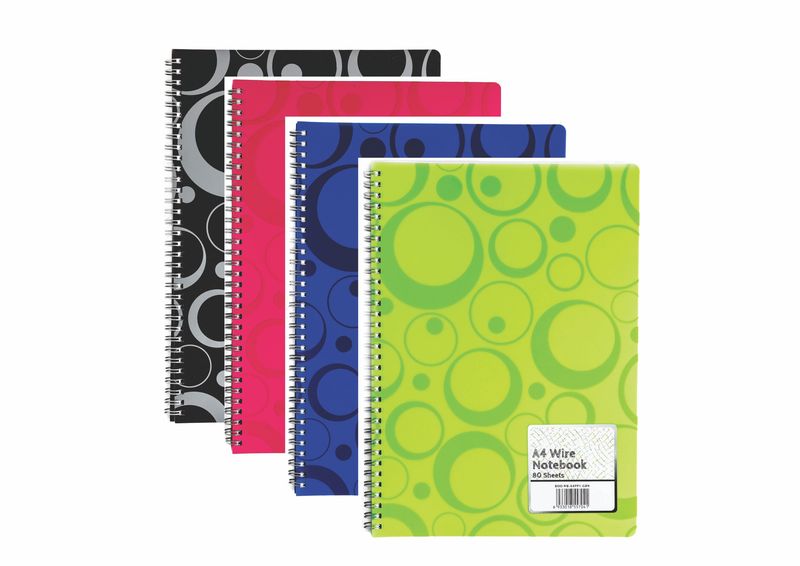A4 80-Page Wirebooks Pack of 4