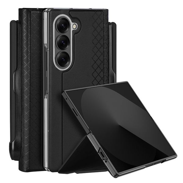 PU Leather Case with Pen Holder Compatible with Samsung Galaxy Z Fold 7