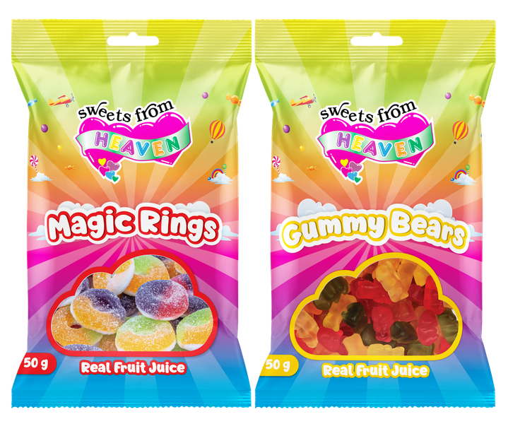 12Pk | Sweets from Heaven | Magic, Bears | Sweets &amp; Chocolate Hampers | 50g