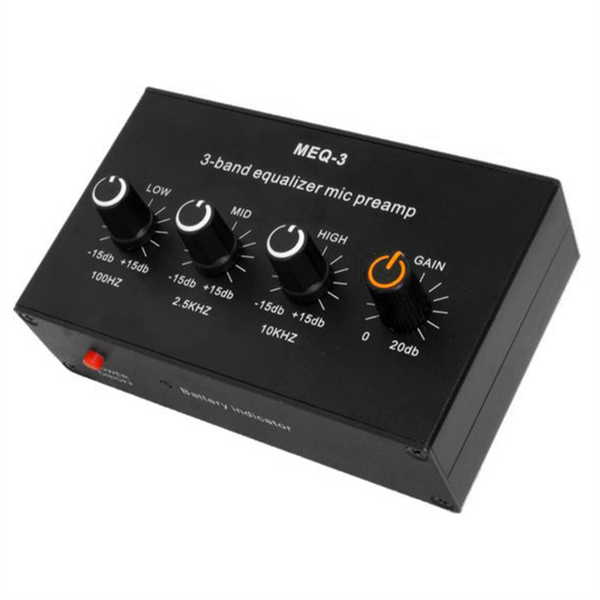 MEQ-3 3-segment Equalizer Tone Adjust Audio Signal Preamplifier