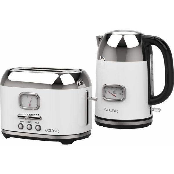 Goldair Breakfast Pack Kettle &amp; Toaster Set Retro - GRBS-200