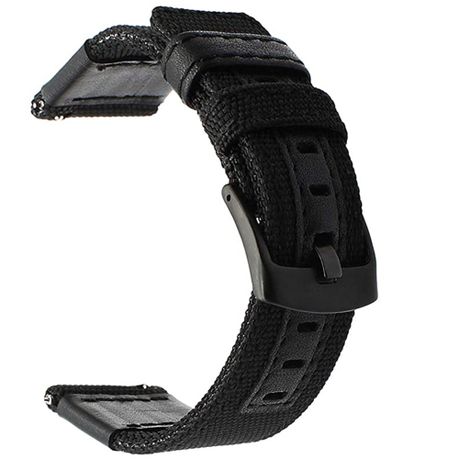 Black nylon watch online band