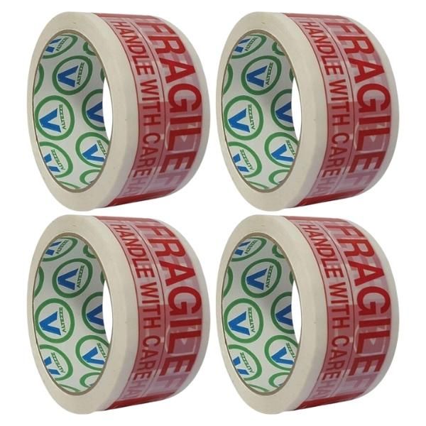 Altezze - Fragile Tape (Handle with Care) 50m - Pack of 4