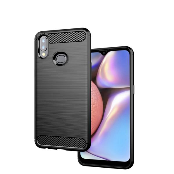 TUFF-LUV Carbon Fibre Effect Case for Samsung Galaxy A10S - Black