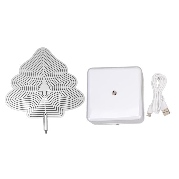 Rotation 3D Metal Sheet Night Light (Christmas Trees)