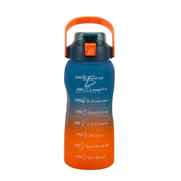 Frosted Portable Motivational Drinking Water Travel, Sport Bottle - 1.5 L