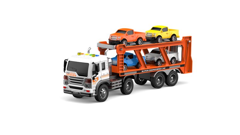 Toys of BOLDCUBE - 1:16 Friction-Powered Auto Transport Trailer Truck