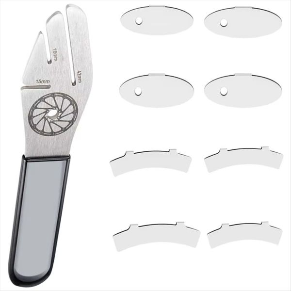 Bicycle Brake Pad Wrench, Stainless Steel Disc Brake Repair Tool for Road B