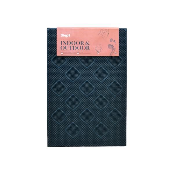 Step Rubber Pin Hexagon Doormat - 600 x 400mm