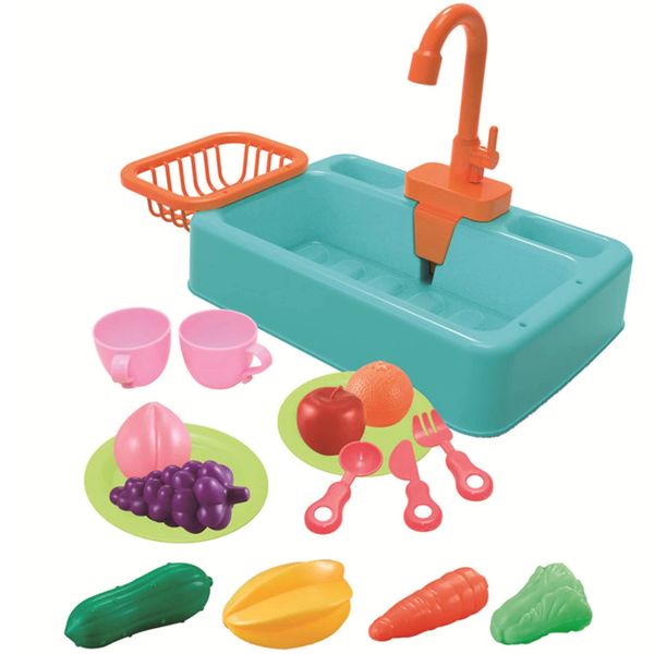 Olive Tree - Kids Wash-up Kitchen Sink Set - Green