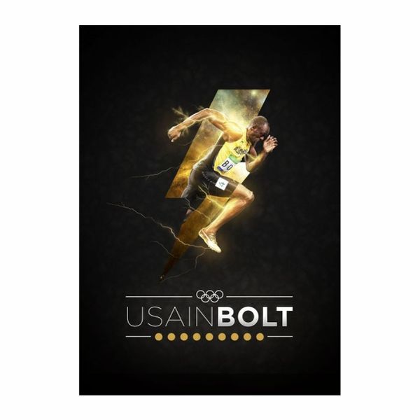 Usain Bolt Running Poster - A1