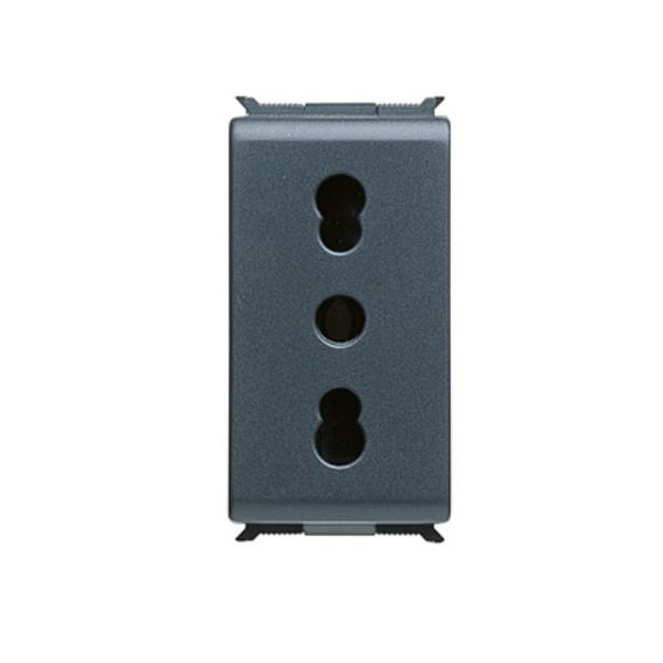 Gewiss - Playbus 2P+E 16A Dual Italian Socket Outlet