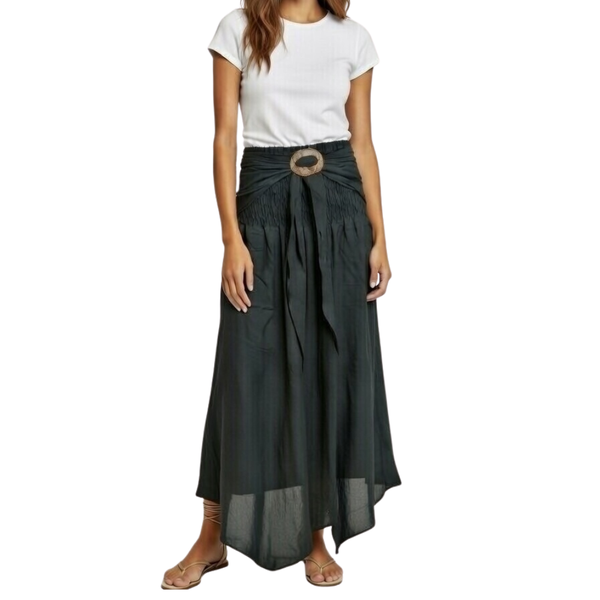 SKA Gypsy Light Smocked Waist Coco Belt Skirt / Dress