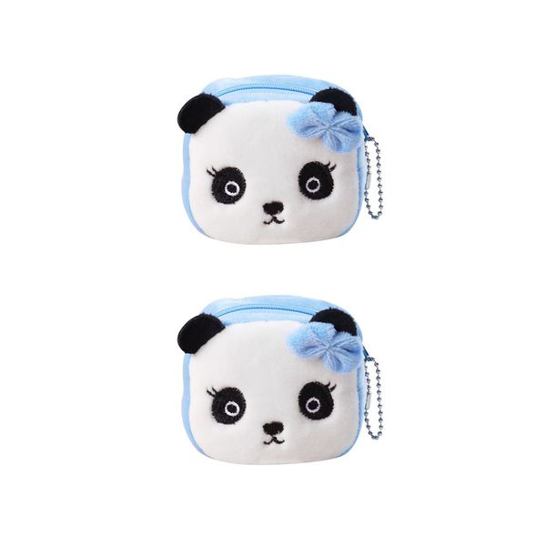 Fashion Cartoon Cute Three-Dimensional Plush Panda Coin Coin Purse-2 Piece