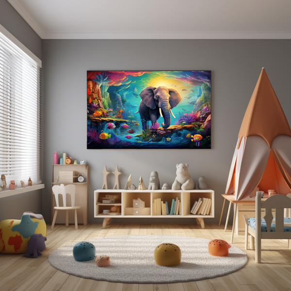 Canvas Wall Art - Elephant Kingdom - BK0005