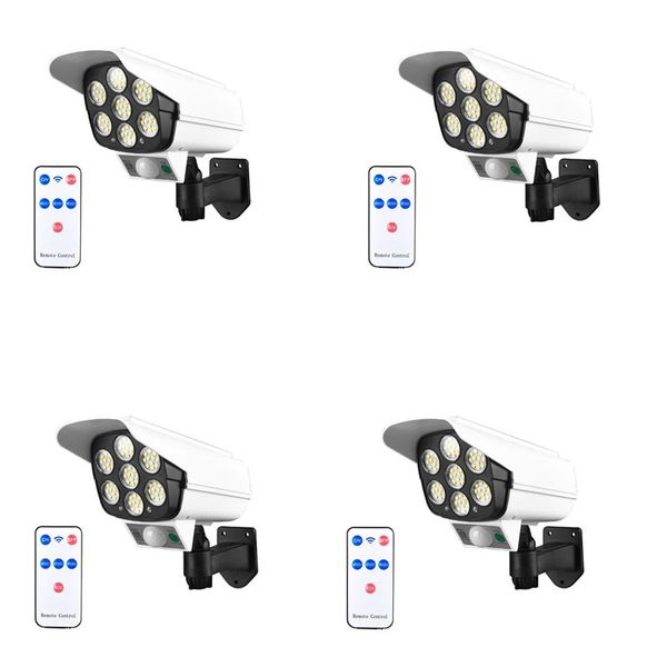 4-Piece 56 LED 3 Mode Sensor Solar Light Security Dummy Camera FA-CL56A-4