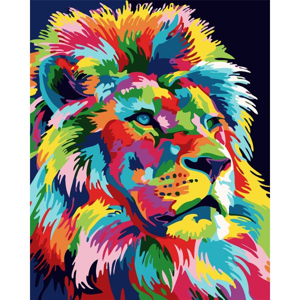 Colourful Lion Vertical image