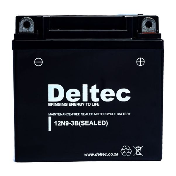 Motorcycle Battery - Deltec 8A/H:FB-12N9-3B