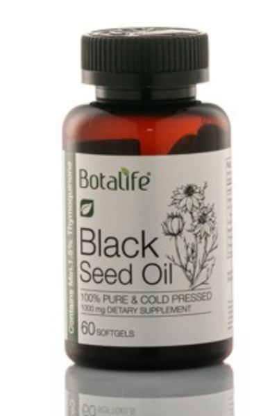 Botalife Black Seed Oil Capsules 100% Pure &amp; Natural Cold Pressed 1000mg