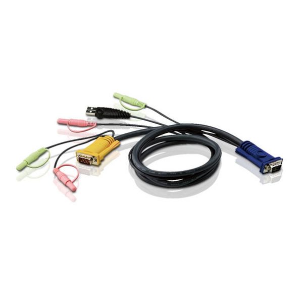 Aten 1.8m USB KVM Cable with 3 in 1 SPHD and Audio
