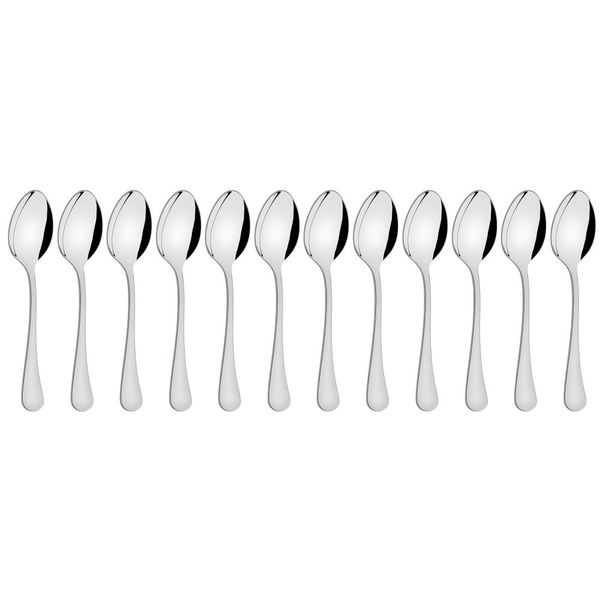 Tramontina 12 Piece Coffee Spoon Zurique Range Stainless Steel Dishwasher Safe