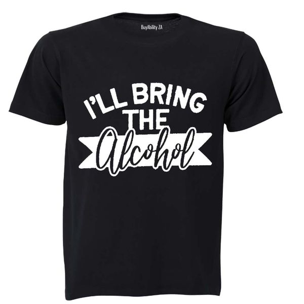 I'll Bring the Alcohol - Mens - T-Shirt - White
