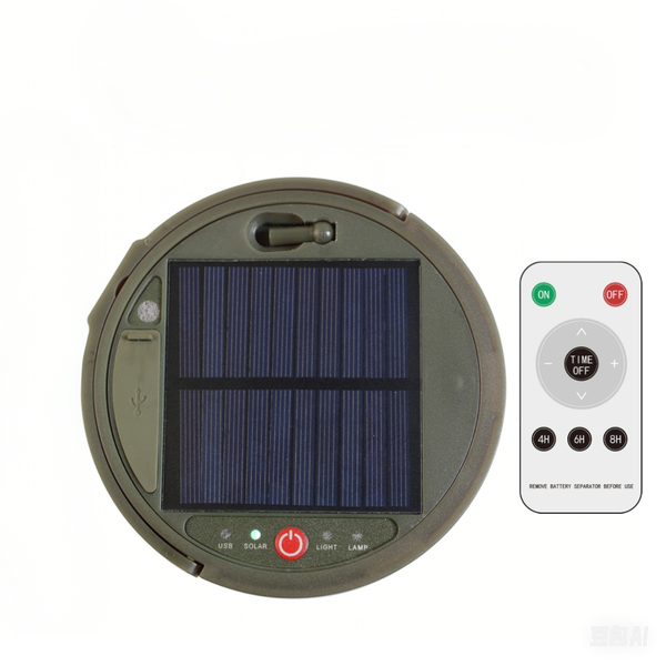 2 in 1 Solar Rechargeable Camping String Lights,with LED String Lights 12m