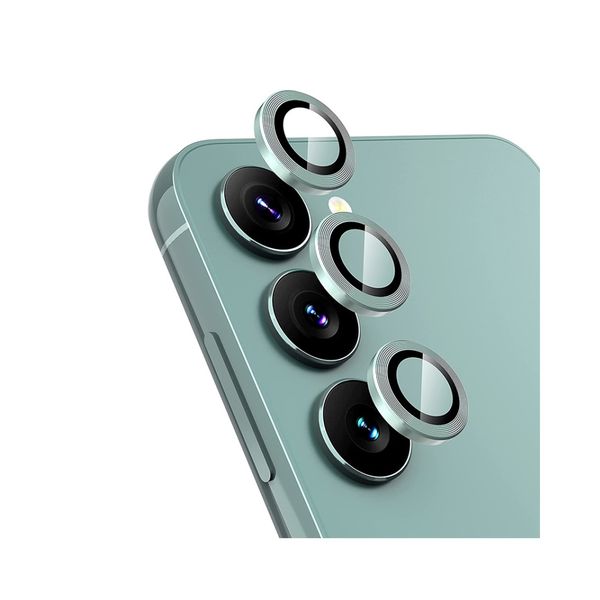 Metal Ring Camera Lens Tempered Glass Lens Protector for Samsung S23 Plus