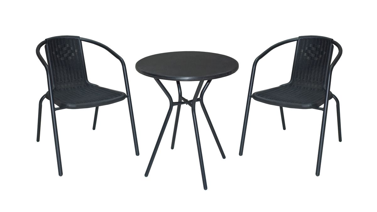 Naxos Outdoor Bistro Set - Charcoal