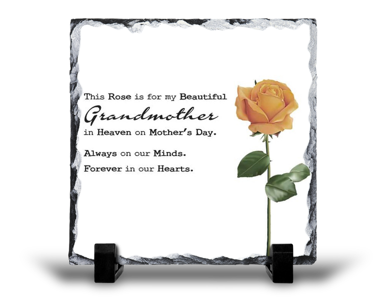 My Beautiful Grandmother In Heaven On Mothers Day Memorial Gift Rock Slate