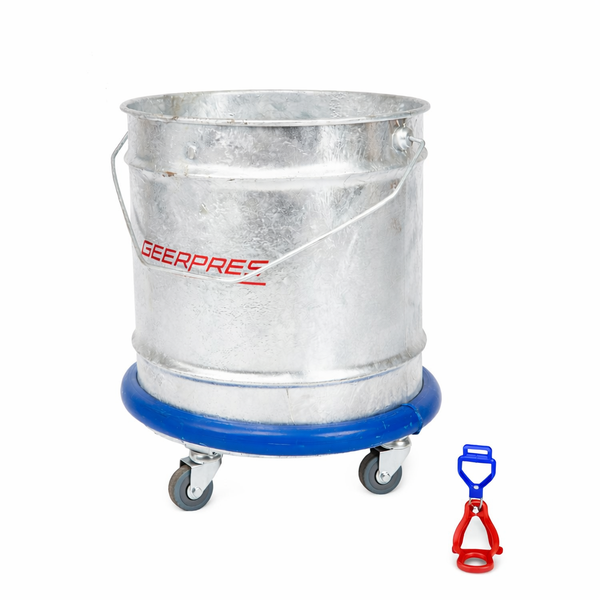 Geerpres Bucket Metal 28l on Castors
