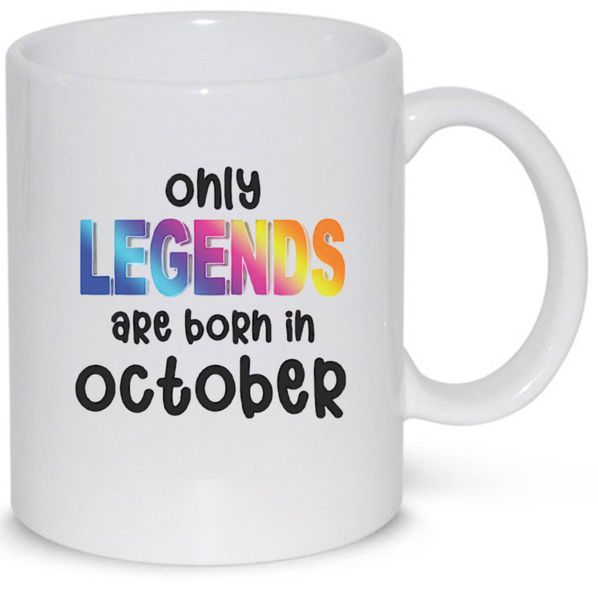 Only Legends Are Born In October Birthday Gift 11Oz Premium Coffee Mug